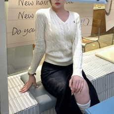 폴로 랄프로렌 케이블 포니 로고 브이넥 라운드넥 꽈배기 니트