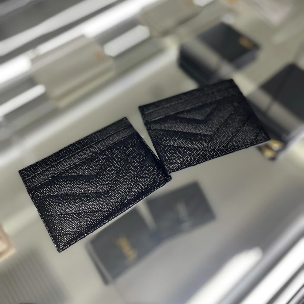 생로랑 YSL 마틀라세 모노그램 여자 카드지갑 은장 금장 423291