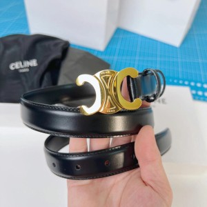 셀린느 벨트 트리오페 2.5CM 미디엄 소가죽 블랙 45AK93A01.38NO
